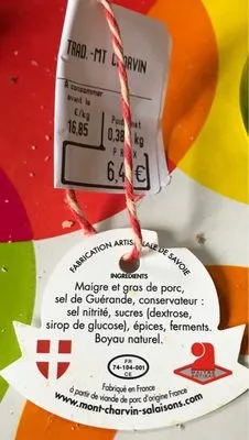 Saucisson artisanal