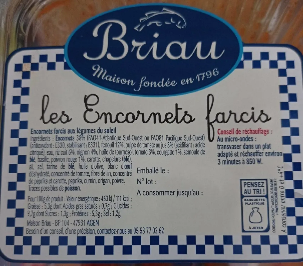 Encornets farcis