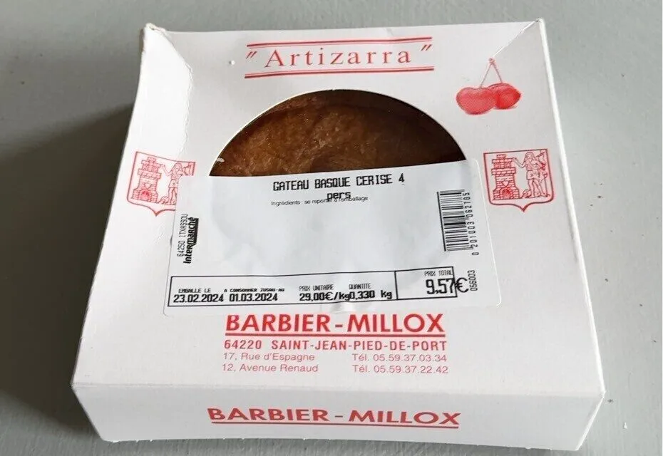 Gâteau Basque Cerise