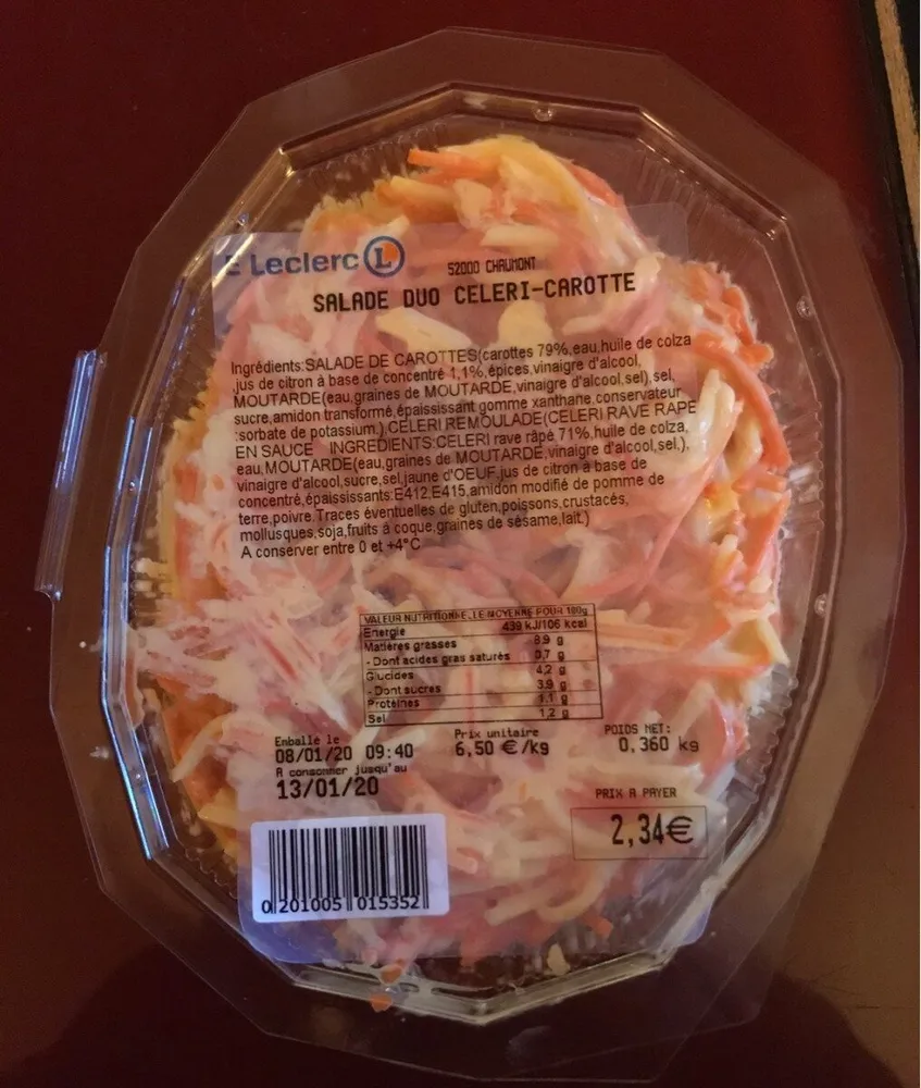 Salade duo celeri-carotte