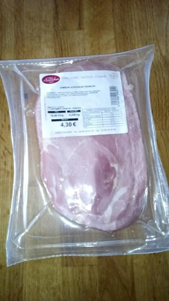 Jambon supérieur tranché