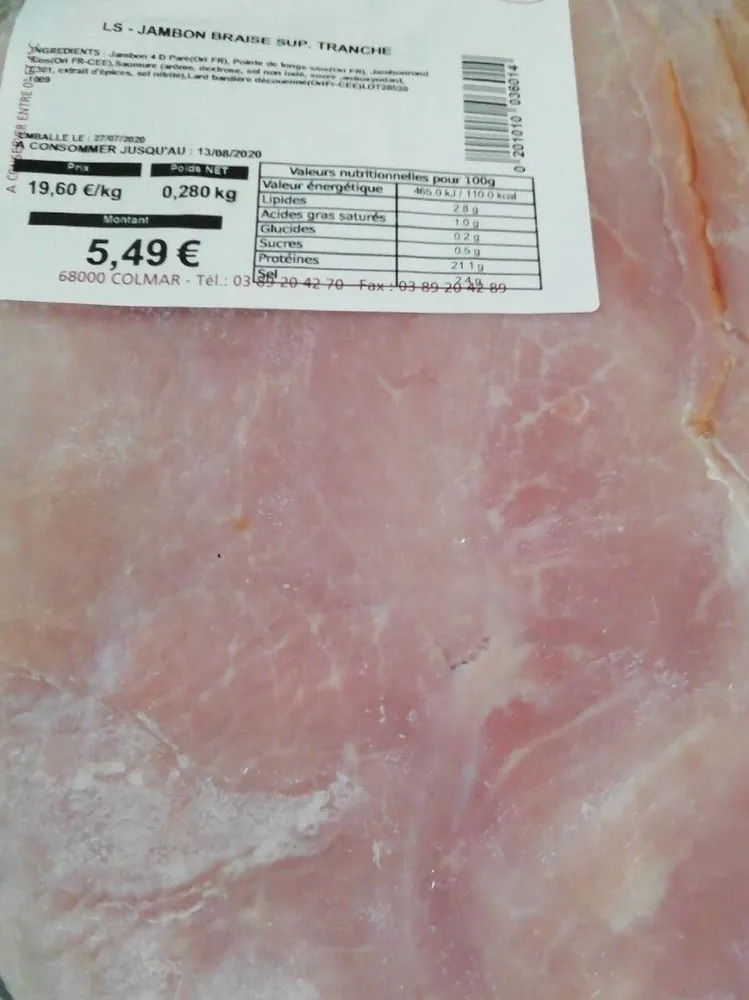 Jambon braisé supérieur