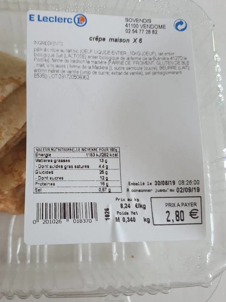 Crêpe maison
