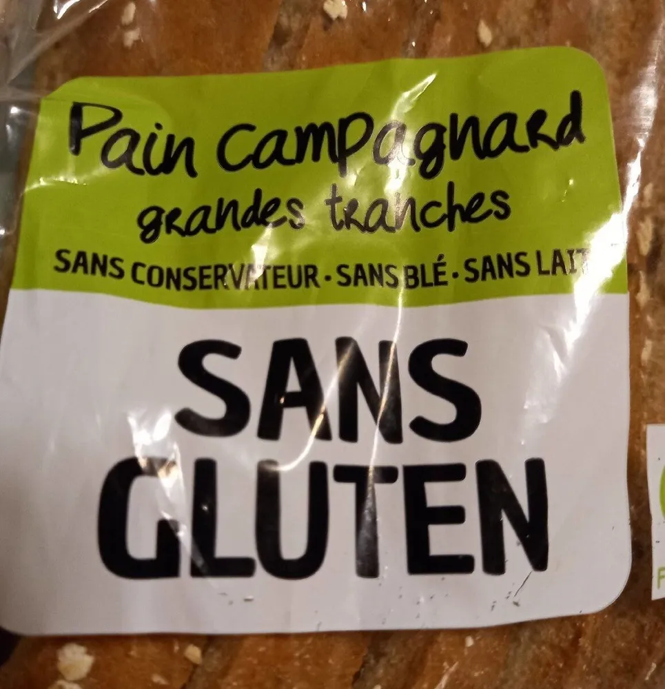 Pain campagnard sans gluten