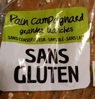 Pain campagnard sans gluten