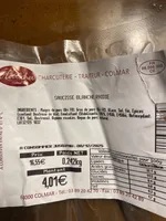 Saucisse blanche raidie