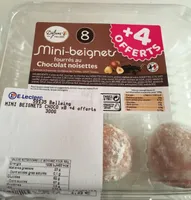 Mini beignets fourres au chocolat noisette