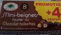 Mini beignets chocolat noisettes