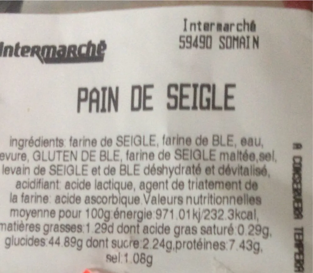 Pain de seigle