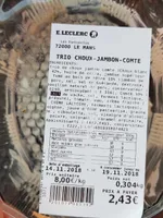 Trio de choux jambon comté
