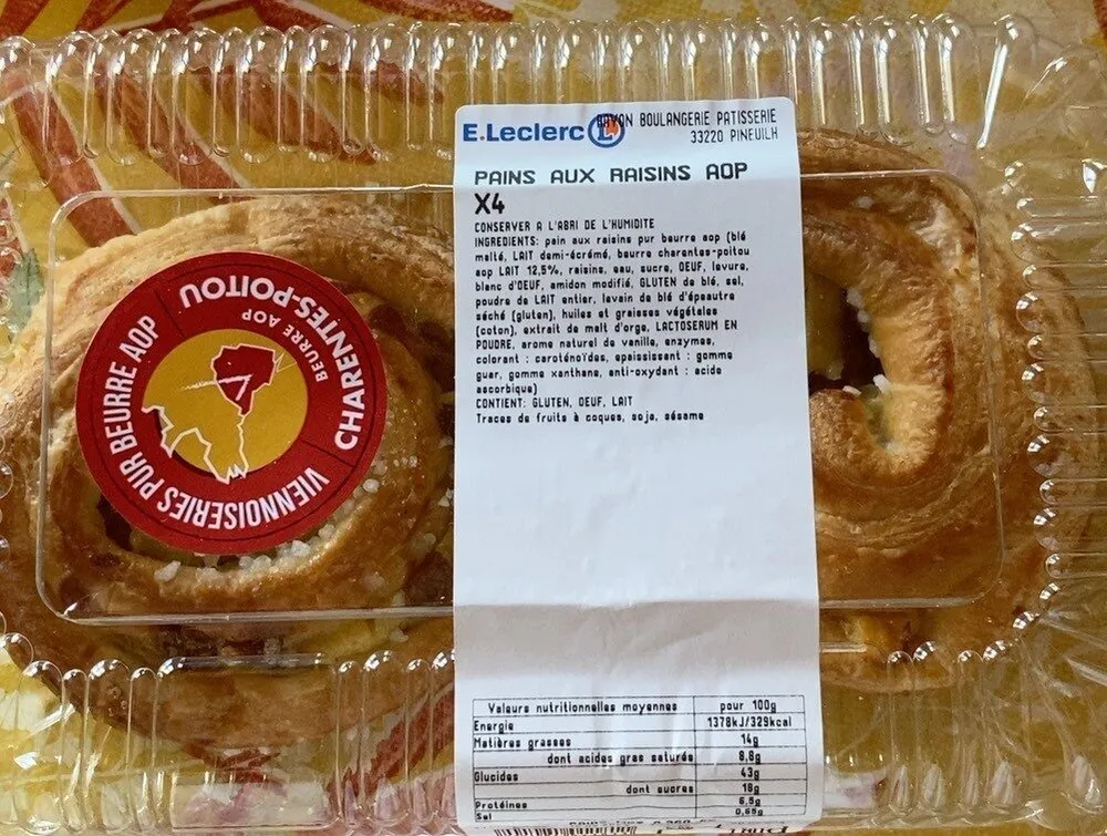 Pains aux raisins