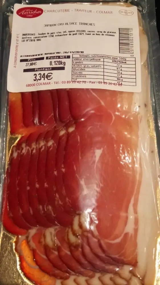 Jambon cru Alsace