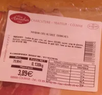 Jambon Cru Alsace Tranches