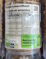 Muesli croustillant Chocolat et amandes