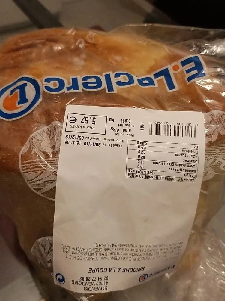 Brioche à  la coupe