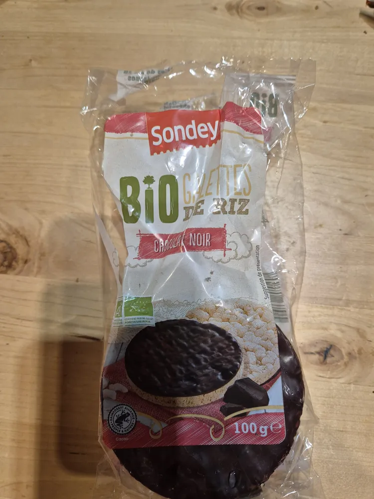 galettes de riz bio chocolat noir