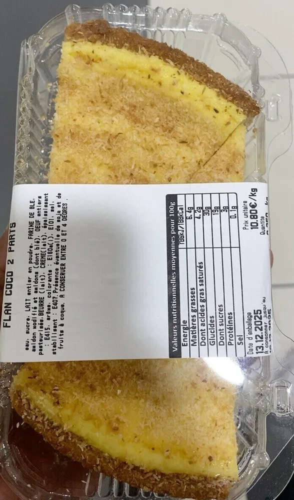 Flan coco 2 parts