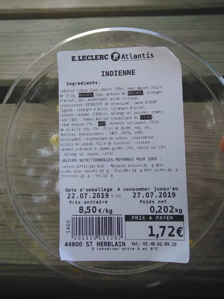 Salade Indienne