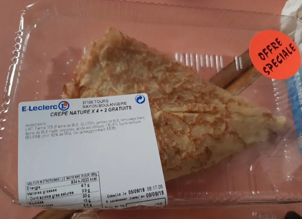 Crêpe nature