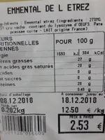 EMMENTAL DE  L ETREZ