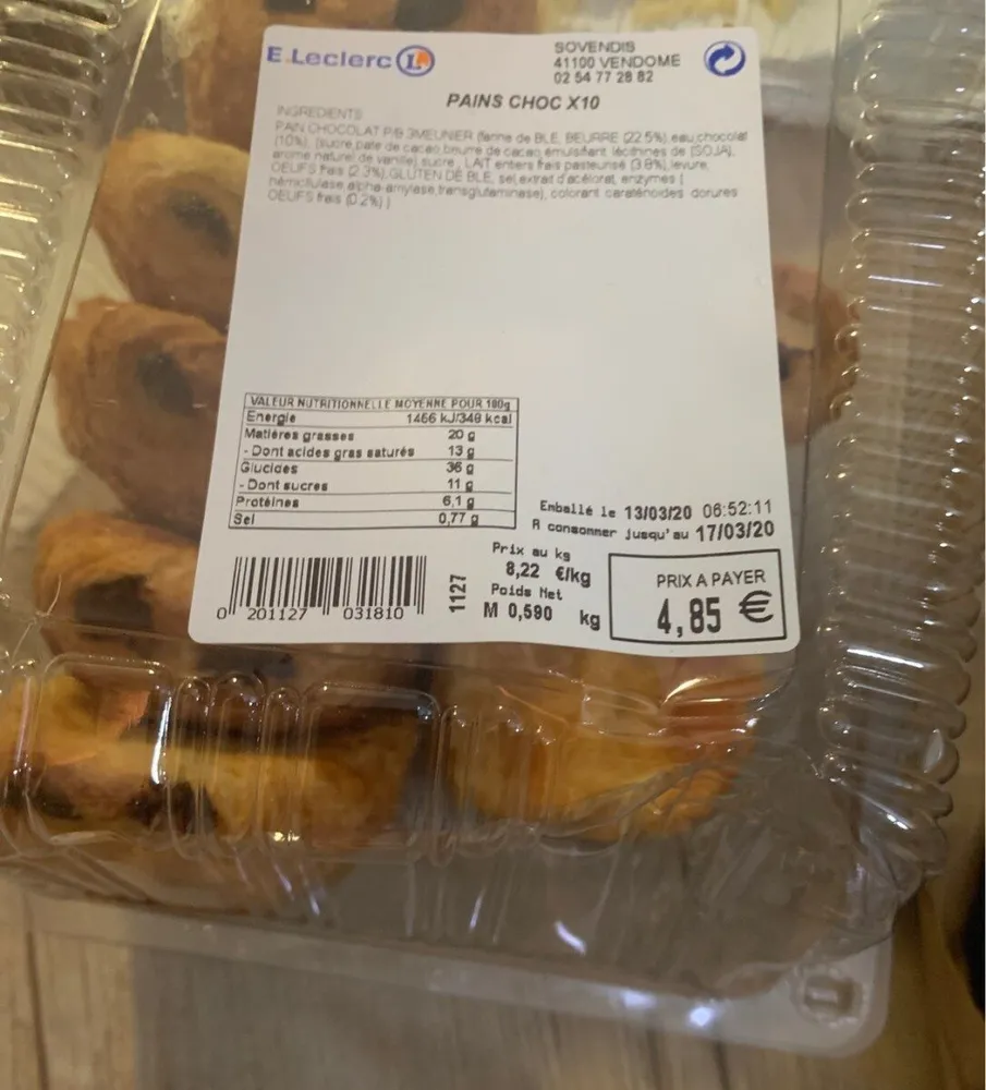 Pains au chocolat