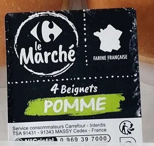 4 beignets pomme