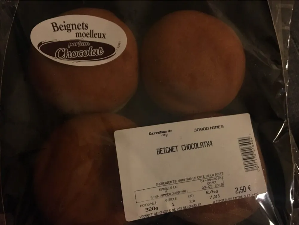Beignets moelleux chocolat