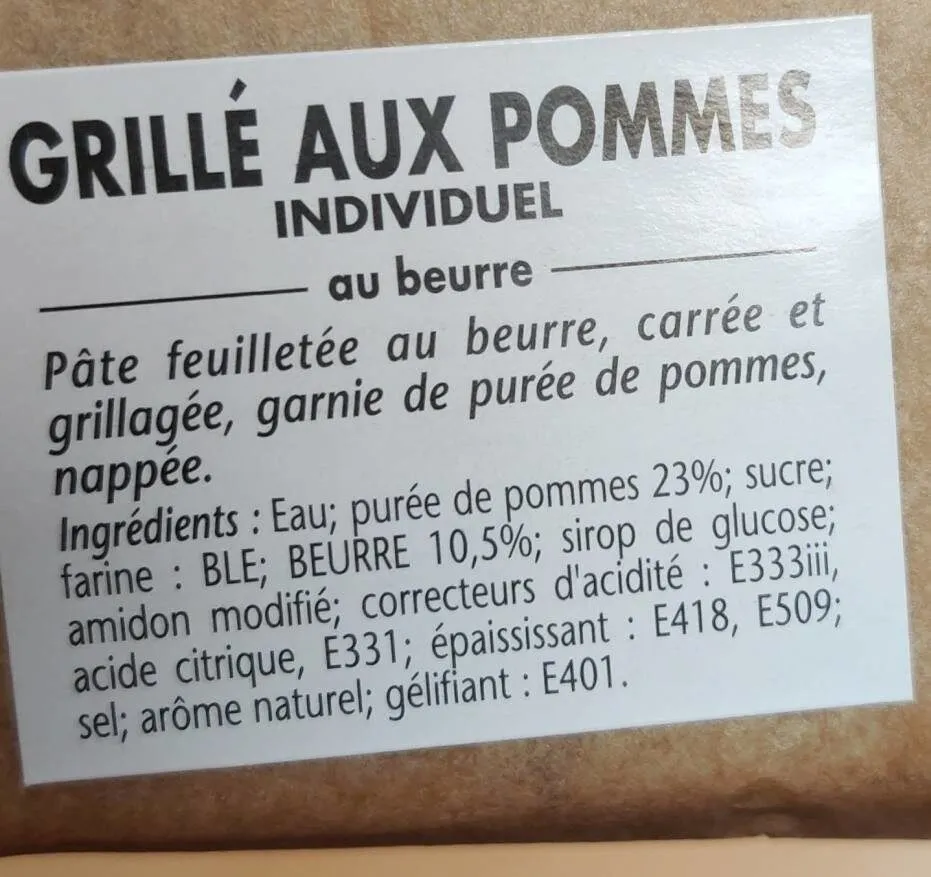 Grillé aux pommes individuel