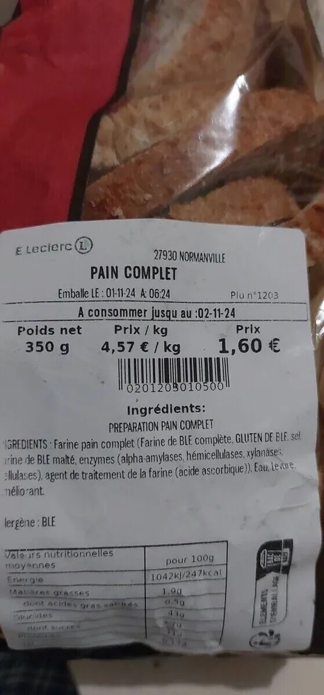 Pain complet