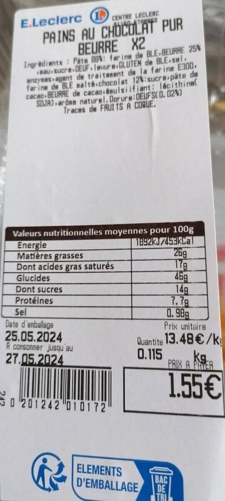 Pain au chocolat