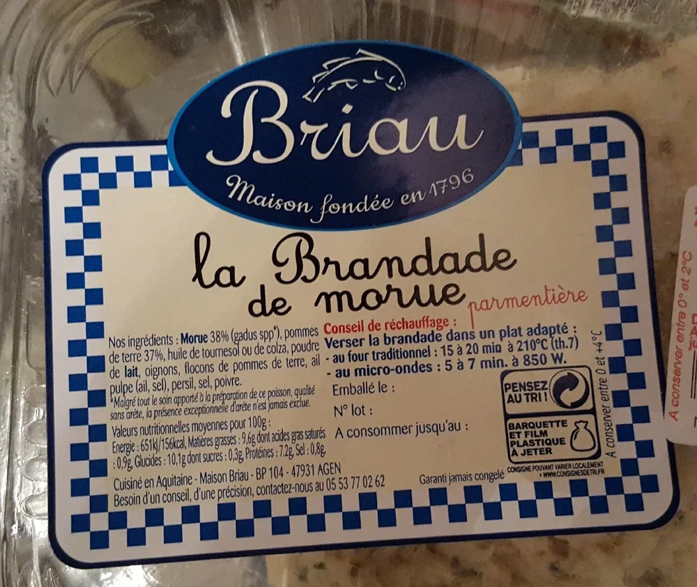 La brandade de morue parmentière