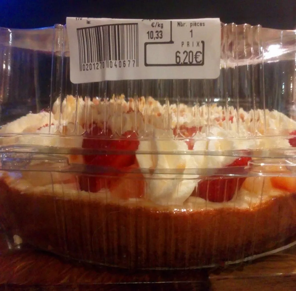 Tarte génoise aux fruits