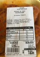 Emincé de veau printanière