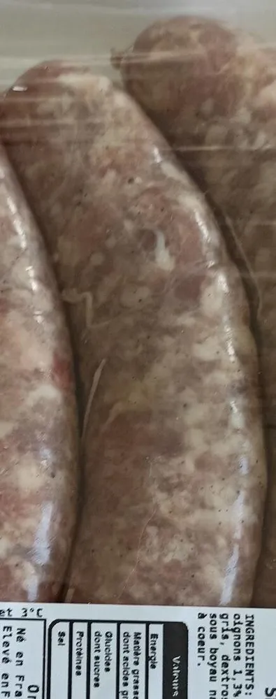 Saucisses aux oignons et sel de Guérande
