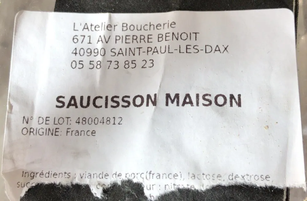 Saucisson Maison