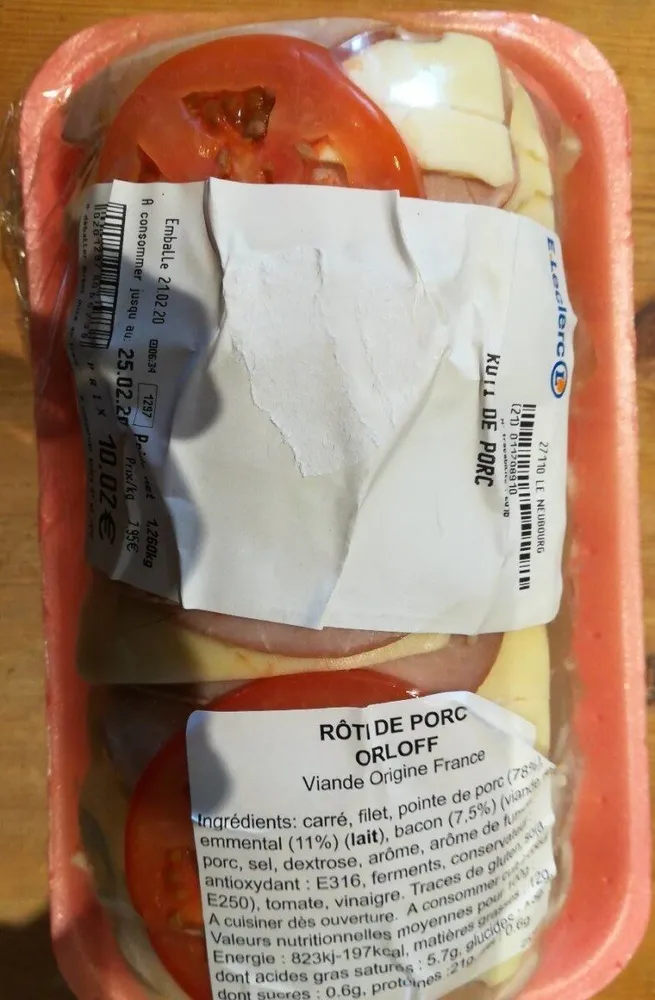 Rôti de porc Orloff