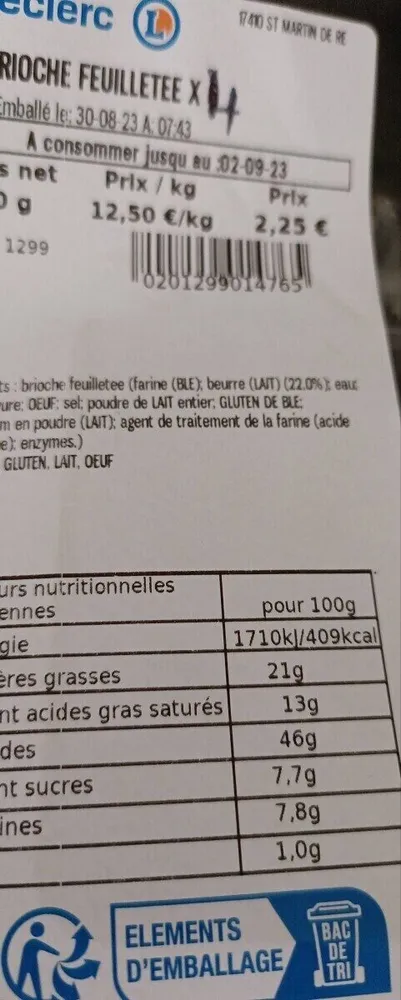 Brioche feuilletée