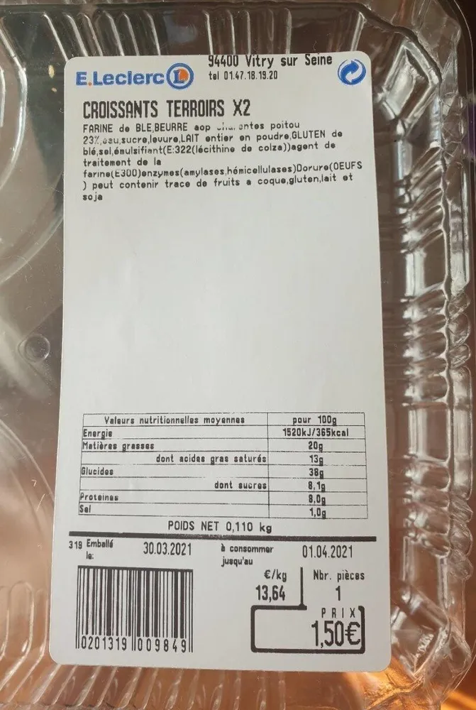 Croissants Terroirs