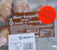 Mini beignet saveur chocolat noisettes