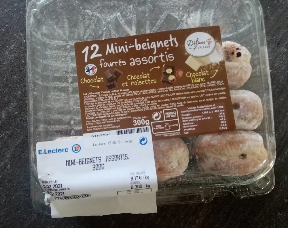 Mini beignets assortis