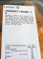 Croissant Beurre x 6