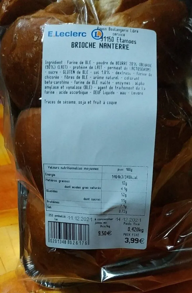 Brioche Nanterre