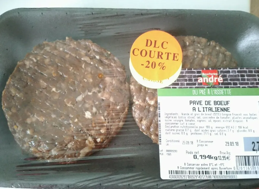 Pavé de bœuf à l'italienne