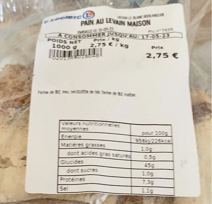 Pain au levain maison