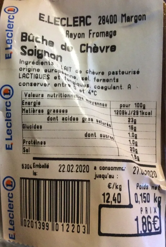 Buche de chevre soignon