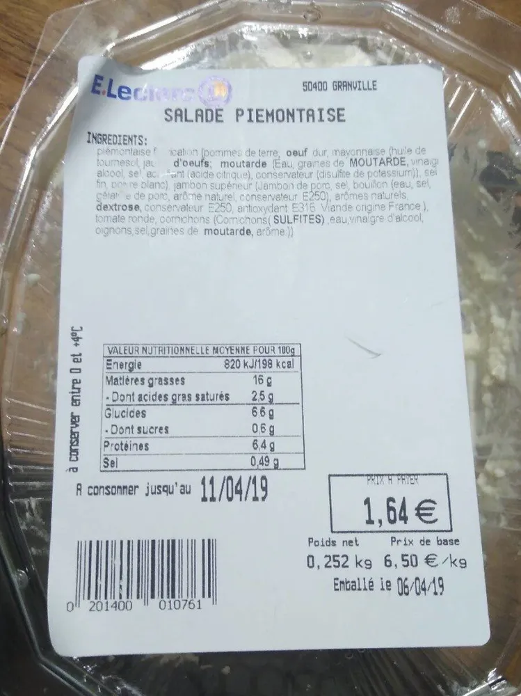 Salade piemontaise