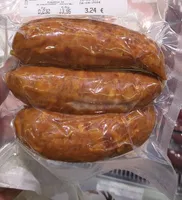 Saucisse a cuire fumée chapelet