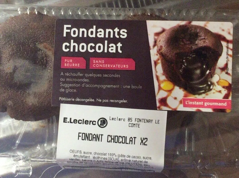 Fondants au chocolat