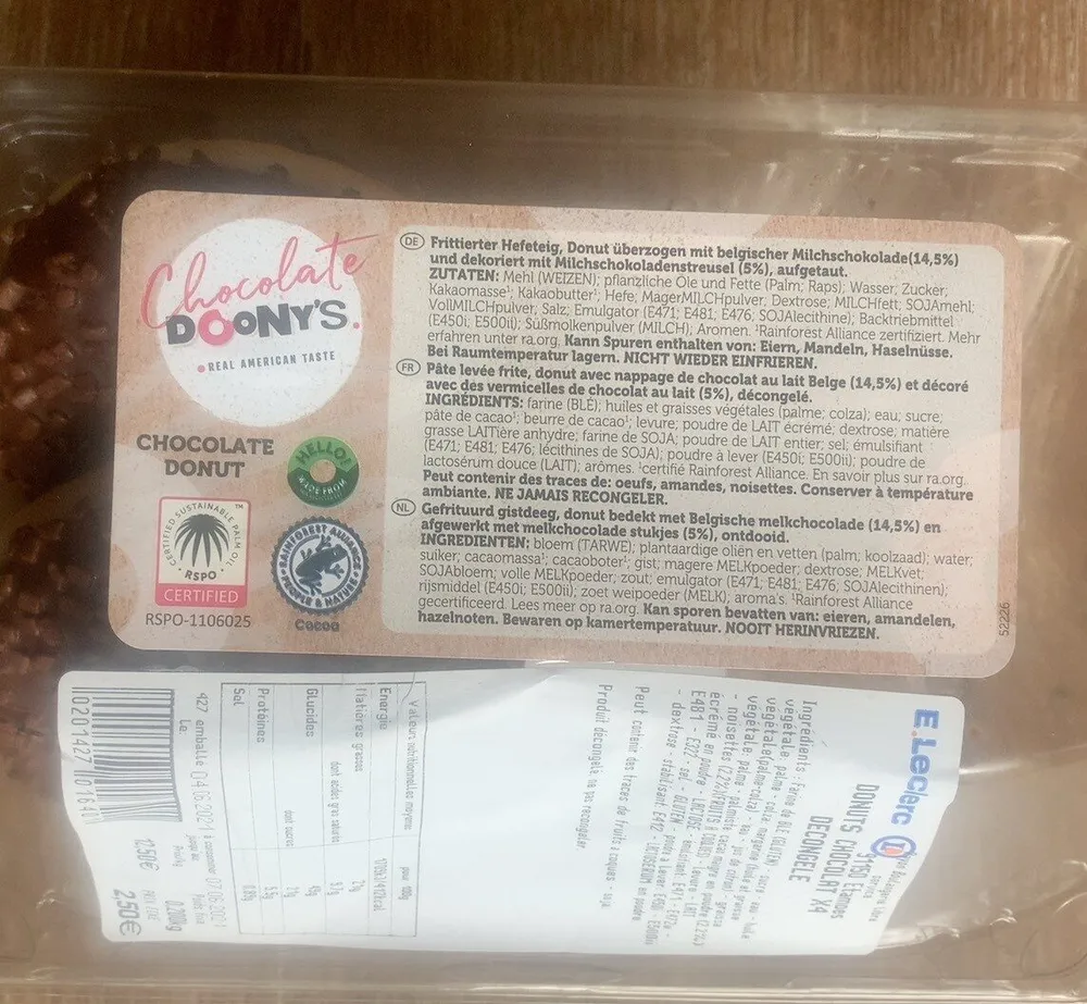 Donuts Chocolat Decongelé