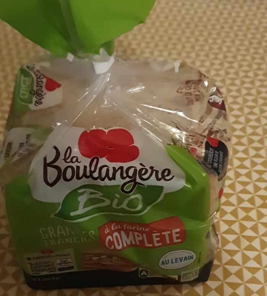 Pain de mie trancher bio à la farine complète